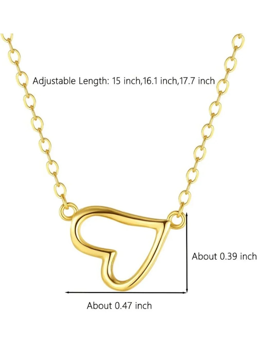 925 Sterling Silver Heart Necklace for Women - Elegant Jewelry Gift Idea